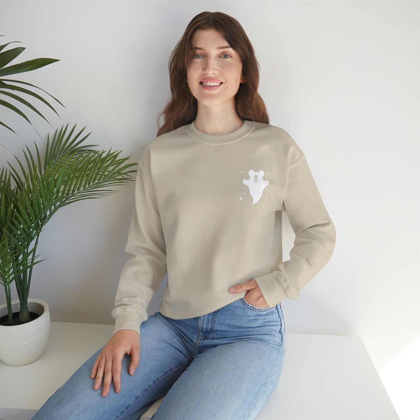 Minimalist Maus Ghost Crewneck